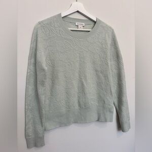 Club Monaco Light Green Textured Sweater